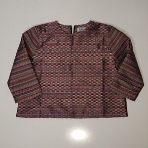 Miss Me Me Uniquely made quarter sleeve Multicolor top